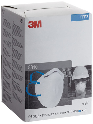 3M 8810 FFP2 Face Mask Respirator Unvalved (Box of 20)