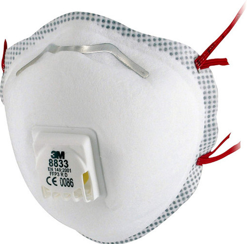 3M 8833 FFP3 Face Mask Respirator with FFP3 Protection