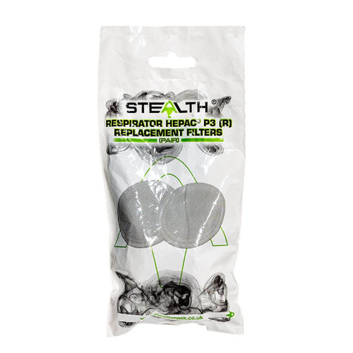 Front of bag of the Stealth P3 Replacement Filters