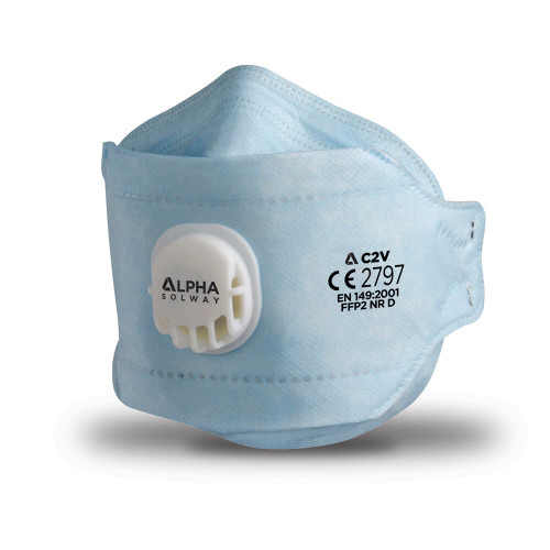 Alpha Solway C2V C Series FFP2 Fold Flat Respirator