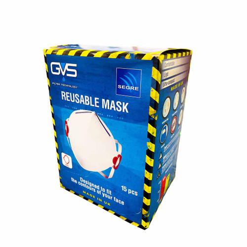 Box of 15 GVS Segre FFP3 Reusable Face Mask F30000