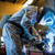 Welder using GVS Z4 Welding Respirator