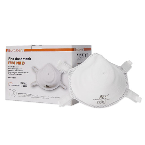 Handanhy HY9630 FFP3 Valved Face Mask Respirator (Box of 10 Masks)