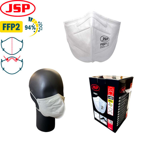 JSP Disposable Fold Flat FFP2 Mask F621