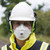 Man wearing 3M Aura 9322+ Gen3 FFP2 Mask