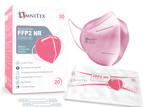 Omnitex FFP2 Pink Face Masks -