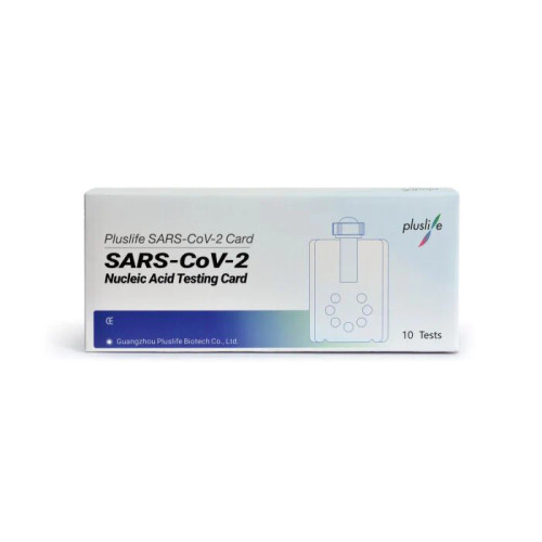 Pluslife SARS-CoV-2 POC-NAT Test Kit (10 Pieces) for Rapid, Accurate COVID-19 Detection – CE Certified for Medical Professionals