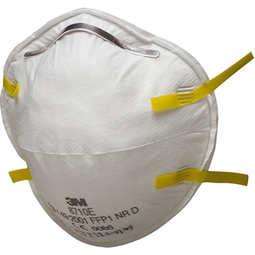 3M 8710E FFP1 Unvalved Disposable Dust Mask