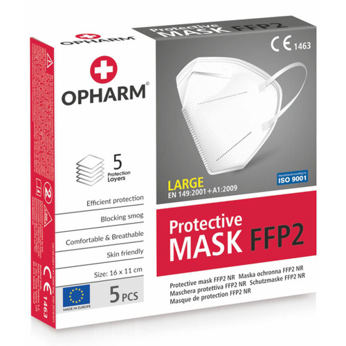 Opharm Protective mask FFP2 White(Box)