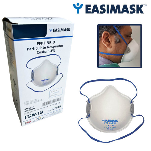 thumbnail for Easimask FSM18 FFP3 Unvalved Cup Shape Face Mask