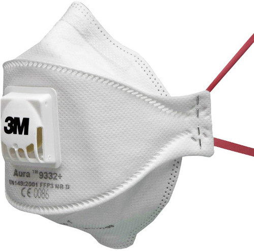 3M 9332+ FFP3 Aura Valved Respirator Face Mask