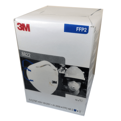 3M 8822 FFP2 Face Mask Valved Respirator Cup Shaped (Box of 10)