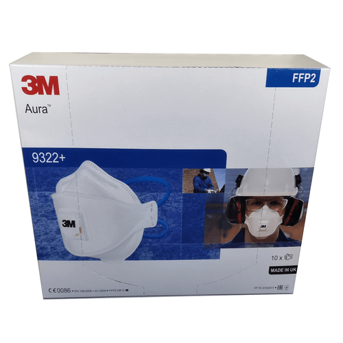 3M Aura 9322+ FFP2 Disposable Respirator (Box of 10)